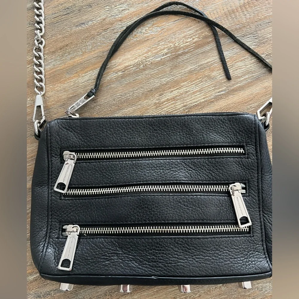 Black leather vintage Rebecca Minkoff Purse - Picture 2 of 7